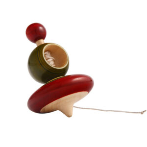 Wooden String Tops Set of 2