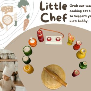 Wooden Kitchen Play Set